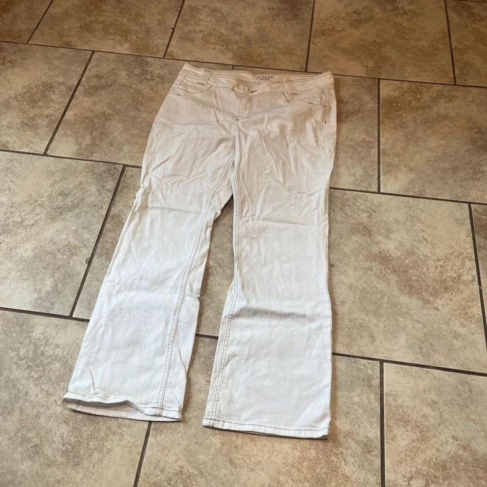 Riders by Lee Copper White Flare Bootcut Denim Jeans Size 15/16M
